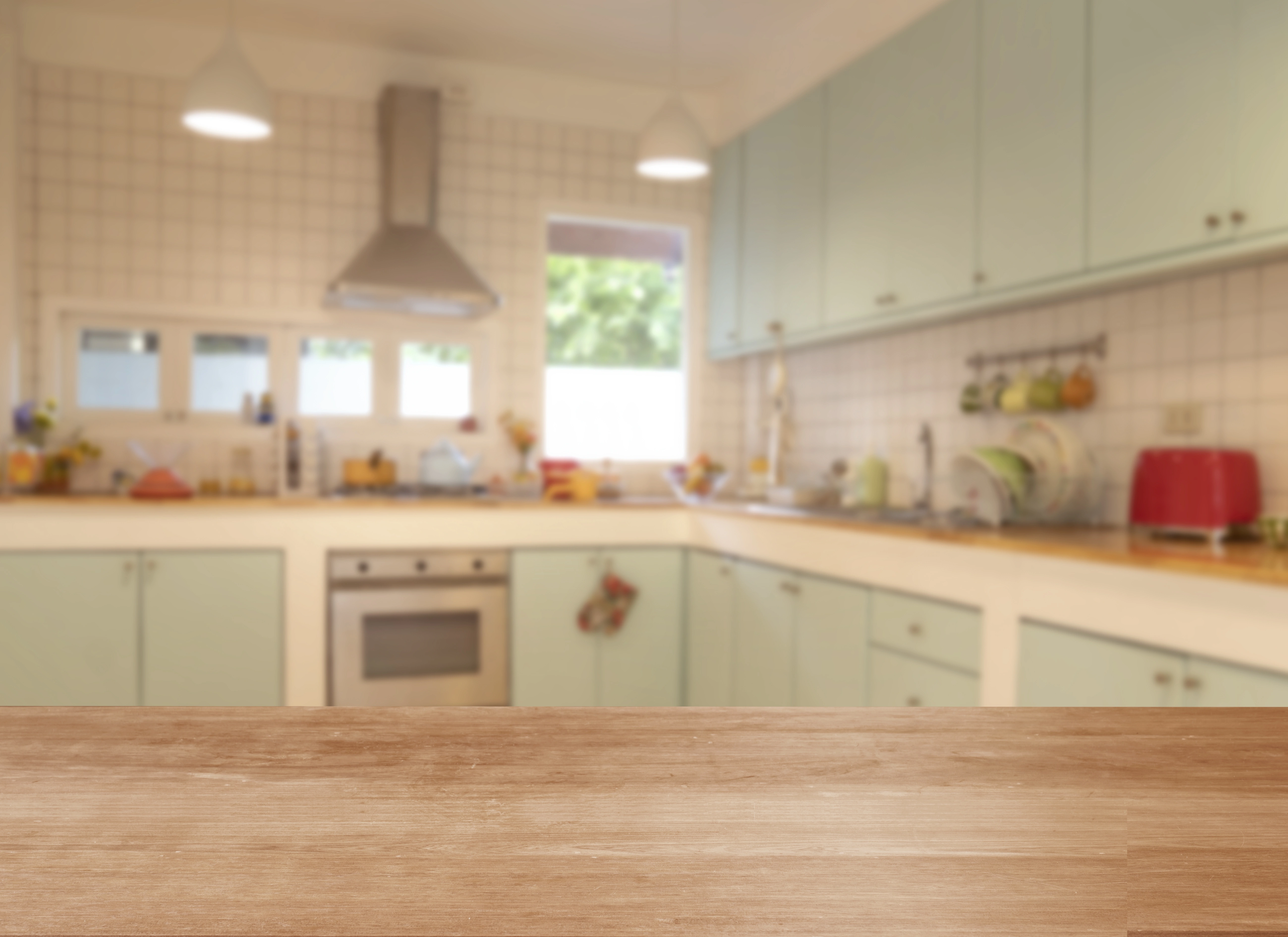 Wood countertop and custom joinery detail